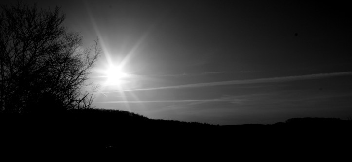 west pawlet sunset BW