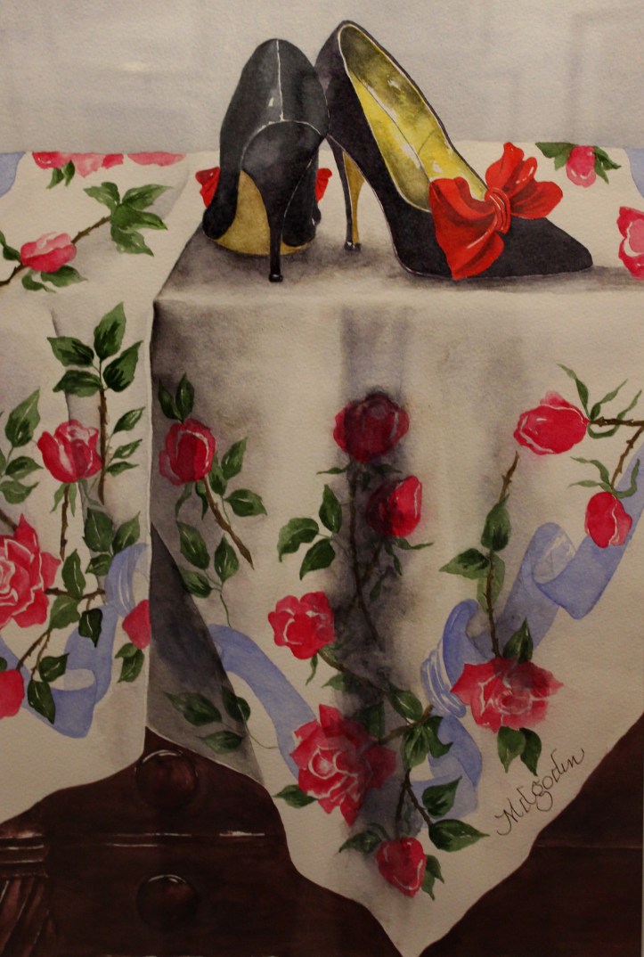 high heels with vintage vibe