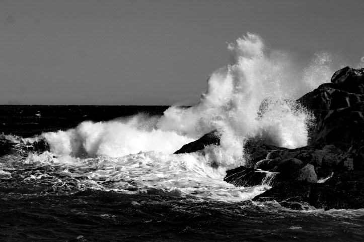 sea-spray-bw